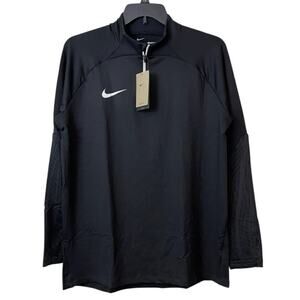 Nike Dri FIT Strike Drill Top Mens M Black 1/4 Zip Athleisure DR2294-010 NEW